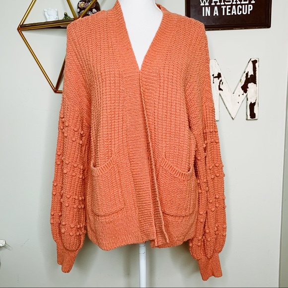 madewell bobble cardigan sweet dahlia